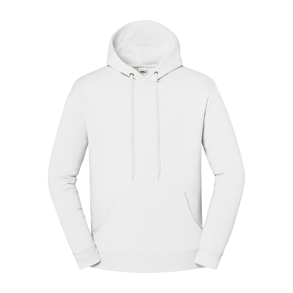 Fruit Of The Loom (S, White) Unisex Adult Iconic Premium Hoodie