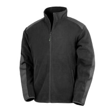 (4XL, Black) WORK-GUARD by Result Unisex Adult Heavy Duty Fleece Jacket