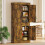 Homcom HOMCOM 180cm Kitchen Pantry, KitchenStorage Cabinet with Shelves, Brown 8