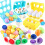 (shape matching) 6PC Baby Early Learning Smart Eggs Simulation Twisted Eggs Shape Vegetable Matching Toy Educational 1