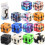 (Deer) Christmas Stress Relief Fidget Cube Set Adults Kids Infinite Magic Cube Decompression Toy Spinning Cube Gift 2