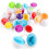 (shape matching) 6PC Baby Early Learning Smart Eggs Simulation Twisted Eggs Shape Vegetable Matching Toy Educational 2