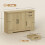 Homcom HOMCOM Sideboard with Soft-Close Doors, Modern Storage Cabinet Natural 3