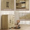 Homcom HOMCOM Sideboard with Soft-Close Doors, Modern Storage Cabinet Natural 7