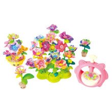 (215pcs) DIY Flower Making Machine Kids Handmade Fabric Flower Toy Building Blocks Educational Gift