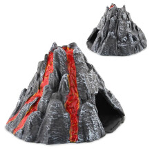 (Electric Volcano Model) Simulated Electric Volcano Eruption Model DIY Science Experiment Kit Dinosaur Animal Scene Decoration Toy for Kids