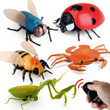 (fly) Infrared Remote Control Electric Insect Toy Snail Mouse Prank Gag Novelty Fun Party Gift for Adults Kids