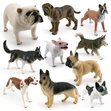 (shepherd dog) Realistic Static Dog Model Toy Husky Bull Terrier Shepherd Neapolitan Mastiff Bulldog Decorative Ornament Kids Gift