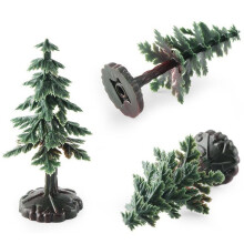 (5pcs Christmas tree) Mini Arctic Igloo Model Snow Hut Christmas Tree Sand Table Landscape Static Decor Ornament