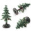 (5pcs Christmas tree) Mini Arctic Igloo Model Snow Hut Christmas Tree Sand Table Landscape Static Decor Ornament 1