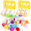 (Dinosaur) 6PC Baby Early Learning Smart Eggs Simulation Twisted Eggs Shape Vegetable Matching Toy Educational 3
