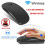 (silver/One-size) Bluetooth Wireless Mouse For Computer Mices Ergonomic Mices Silent Op 1