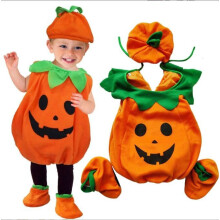 (80cm) Halloween Pumpkin Cosplay Party Outfit Set Costume Kids Baby Toddler Fancy Dress A