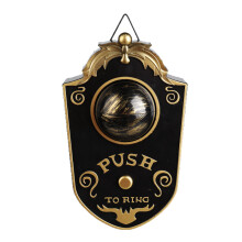 (Black) Halloween Doorbell Decoration Haunted Doorbell Party Doorbell Prop Door Decor