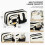 Large Capacity Multi-Pocket Pencil Case with Pen Slots and Zip Compartments 2