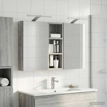 vidaXL Badezimmerschrank-Set 3 stk. 80 x 10,5 x 50 cm Holzwerkstoff