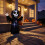 Living And Home 5 FT Halloween Inflatable Grim Reaper Decoration with LED Lights 1