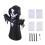 Living And Home 5 FT Halloween Inflatable Grim Reaper Decoration with LED Lights 5