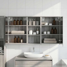 vidaXL Badezimmerschrank-Set 3 stk. 116 x 16 x 62,5 cm Holzwerkstoff
