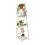 Witte trap met houten bloemen 2