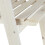 Witte trap met houten bloemen 8