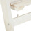Witte trap met houten bloemen 7