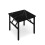 Square 60cm Folding Coffee Table with Marble Effect Top 4