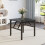 Square 60cm Folding Coffee Table with Marble Effect Top 1