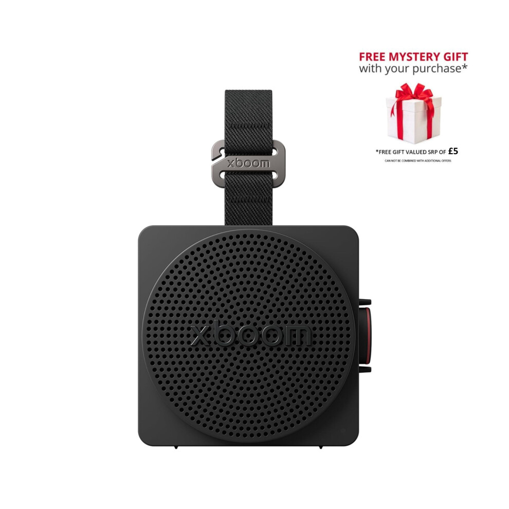 (Black) Lg Xboom Mini By Will.i.am | Waterproof Portable & Compact Speaker - Free Gift Rrp 5! Black 8806096717974
