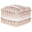 Beliani Pouffe KARAW Cotton Beige 1