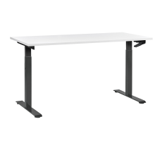 Manual Adjustable Standing Desk DESTINES 160 cm 72 cm White/ Black