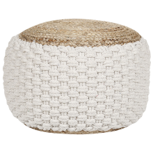 Pouffe AIZA Cotton White