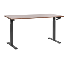 Manual Adjustable Standing Desk DESTINES 160 cm 72 cm Brown/ Black