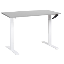 Manual Adjustable Standing Desk DESTINES 120 cm 72 cm Grey/ White