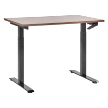 Manual Adjustable Standing Desk DESTINES 120 cm 72 cm Brown/ Black