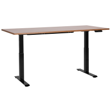 Electric Adjustable Standing Desk DESTINES 180 cm 80 cm Brown/ Black