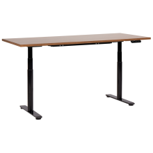 Electric Adjustable Standing Desk DESTINAS 180 cm 80 cm Brown/ Black