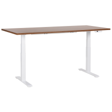 Electric Adjustable Standing Desk DESTINES 180 cm 80 cm Brown/ White