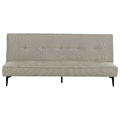 Beliani Sofa Bed 3 Seater ESSVIK Fabric Light Green