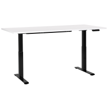 Electric Adjustable Standing Desk DESTINES 180 cm 80 cm White/ Black