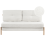 Beliani Sofa Bed 2 Seater EDLAND Boucle Off-White 1