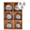 Beliani Set of 6 Baubles ARGENTIN Glass Silver 1