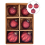 Beliani Set of 6 Baubles ARGENTIN Glass Red 1