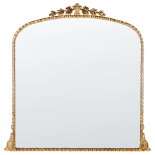 Wall Mirror LIVRY 71 cm 71 cm Metal Gold