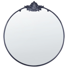 Wall Mirror SOMMANT 67 cm 76 cm Metal Black
