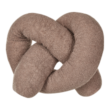 Throw Cushion GLADIOLUS 172 x 14 cm Boucle Brown Solid