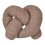 Beliani Throw Cushion GLADIOLUS 172 x 14 cm Boucle Brown Solid 1