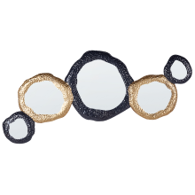 Wall Mirror CHARNY 109 cm 44 cm Metal Black/ Gold