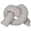 Beliani Throw Cushion GLADIOLUS 172 x 14 cm Boucle Grey Solid 1