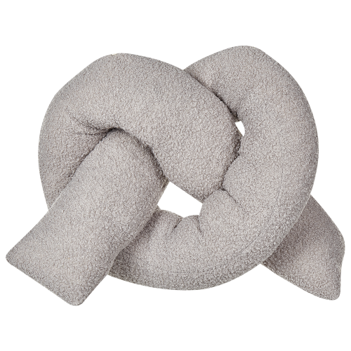 Beliani Throw Cushion GLADIOLUS 172 x 14 cm Boucle Grey Solid